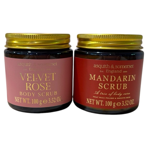 NEW Velvet Rose and Mandarin Exfoliating Mini Body Scrub Set - Picture 2 of 5